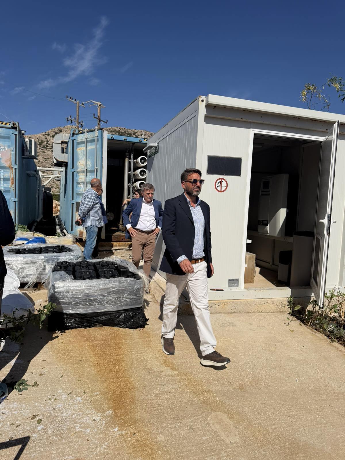 Επίσκεψη στελέχους της Ευρωπαϊκής Επιτροπής στη Χάλκη για έργα υποδομής