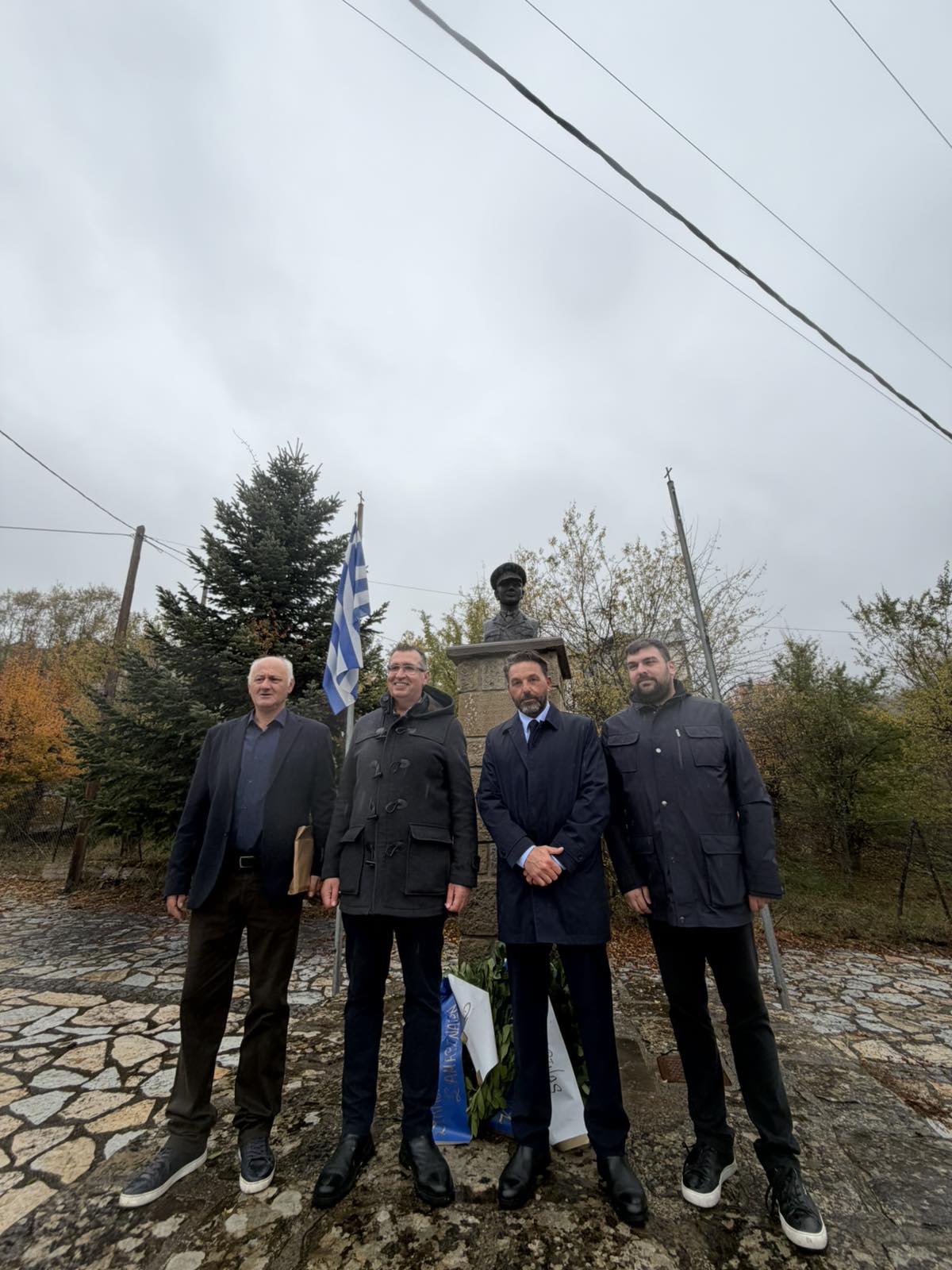 Ο Δήμαρχος Χάλκης τίμησε τη μνήμη του ήρωα Αλέξανδρου Διάκου στη Σαμαρίνα