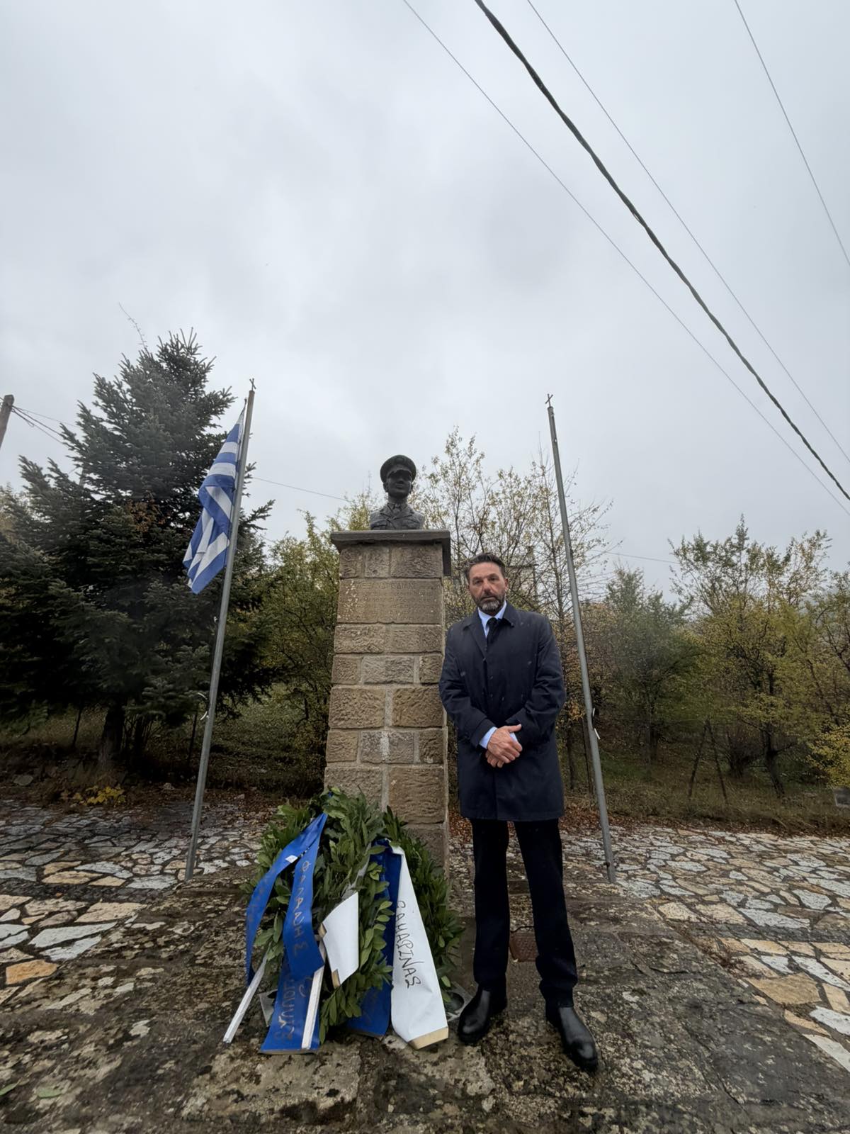 Ο Δήμαρχος Χάλκης τίμησε τη μνήμη του ήρωα Αλέξανδρου Διάκου στη Σαμαρίνα